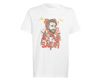 adidas Y Salah G T Genç Futbol Tişörtü HT5190 Beyaz