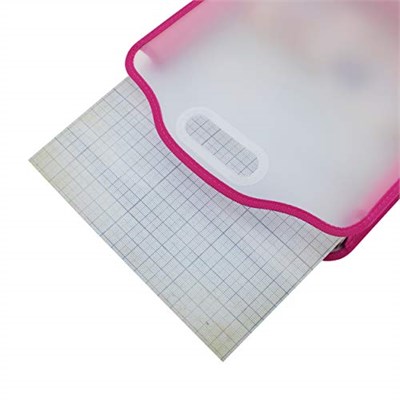 Advantus Storage Studios Genişletilebilir kağıt folyo tutucu, plastik, pembe/beyaz, büyük