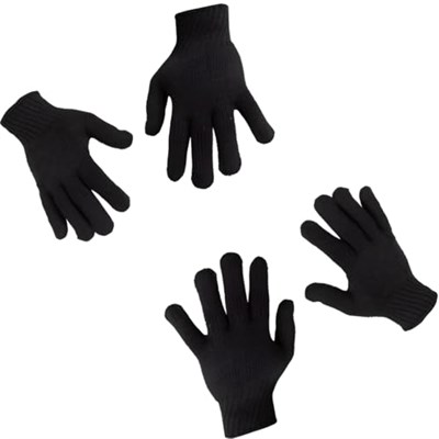 AEE® 2 Çift Kışlık Eldiven – Unisex Örme Siyah Eldiven | Erkek Kadın Eldiven | Sıcak Tutan Yumuşak Kumaş, Günlük ve Outdoor Kullanım İçin