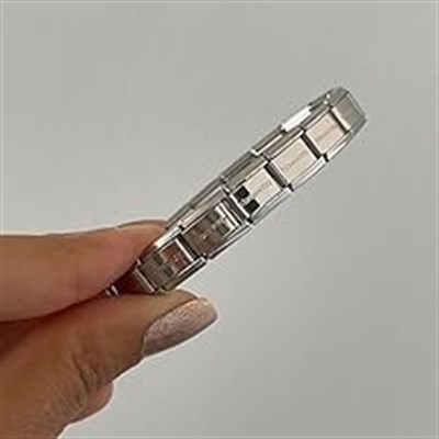 AEE® Erkek Bileklik Paslanmaz Çelik İtalyan Charm kişiselleştirilebilir Unisex Kadın Bileklik
