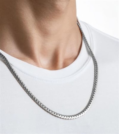 AEE® Erkek Kolye Paslanmaz Çelik Unisex Urban Ezme Snake