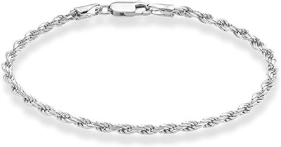 AEE® Unisex Bileklik Burgulu 2/3/5/7mm Paslanmaz Çelik Erkek Bileklik Kadın Bileklik
