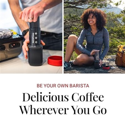 Aeropress 10R11 Go Travel Kahve Makinesi, Plastik, Gri