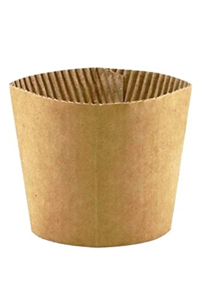 Afra Tedarik 12 Oz Siyah Kapaklı Tutamaçlı Karton Bardak Latte Kahve Kağıt Bardak Sleeve 300 ml - 100lü (Siyah Kapaklı Tutamaçlı)