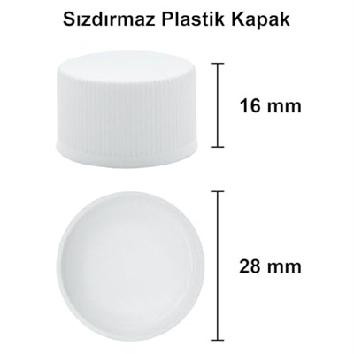Afracam 250 ml Şeffaf İnce Belli Kapaklı Cam Şişe 250 cc Meşrubat Şişesi 6 Adet (Beyaz Kapak)