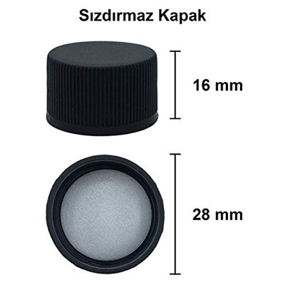 Afracam Standart Şeffaf 750 ml Sızdırmaz Kapaklı ve Kapüşonlu Boş Cam Şişe 20 Adet