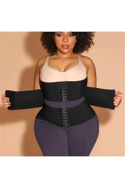 Agraflı Latex Korse Inceltici Kum Saati Sıkılaştırıcı Bel Korsesi