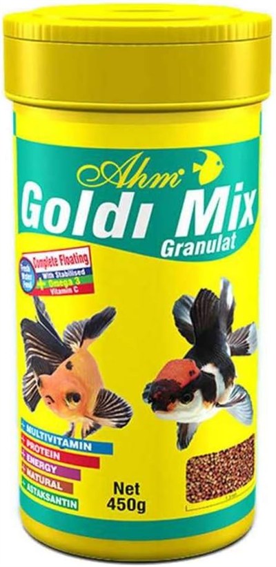 Ahm Goldi Mix Granulat 250 Ml Balık Yemi