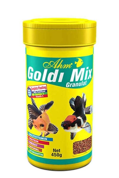 Ahm Goldi Mix Granulat 250 Ml Balık Yemi