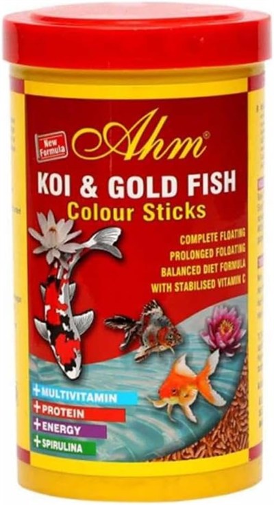 Ahm Koi Goldfish Colour Sticks 1000 Ml Balık Yemi