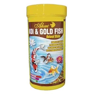Ahm Koi Goldfish Natural Sticks 1250 Ml Balık Yemi