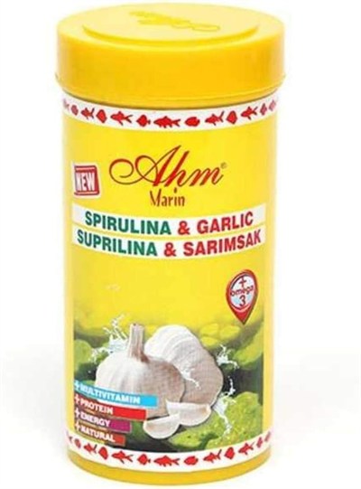 Ahm Spirulina Garlic Sarımsaklı 250 Ml Balık Yemi