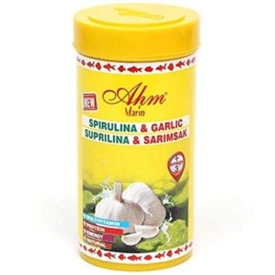 Ahm Spirulina Garlic Sarımsaklı 250 Ml Balık Yemi