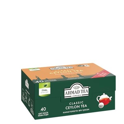 AHMAD TEA CLASSIC CEYLON 40x2gr DEMLİK POŞET ÇAY