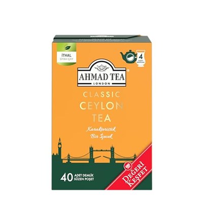 AHMAD TEA CLASSIC CEYLON 40x2gr DEMLİK POŞET ÇAY
