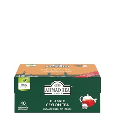 AHMAD TEA CLASSIC CEYLON 40x2gr DEMLİK POŞET ÇAY