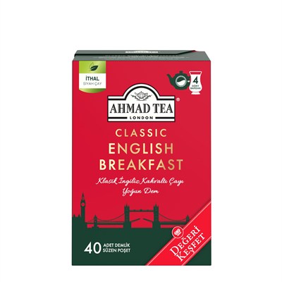 AHMAD TEA CLASSIC ENGLISH BREAKFAST 40 x 2gr