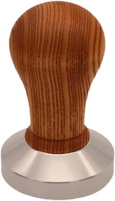 Ahşap Saplı Tamper 304 Paslanmaz Çelik Tabanlı 58mm Stabil (51 mm)