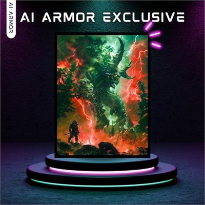 Ai Armor MTG (Gruul Kırmızı-Yeşil) - dan 100ct Mat TCG Kart Sanat Kolları…