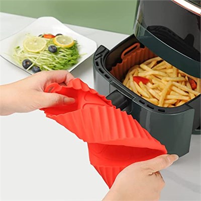 Airfryer Silikon Pişirme Kabı - Hava Fritözü Kalıbı Air Fryer Aksesuar Pişirme Kabı - Tüm Airfryerlara Uyumlu