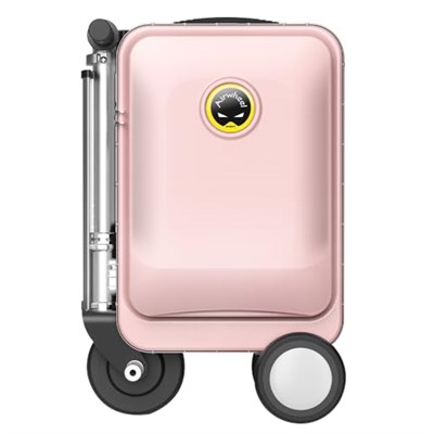 Airwheel SE3S Akıllı Sürme Bagaj Elektrikli Bavul Scooter Çıkarılabilir Pil ile, pembe, Carry-on 20-Inch, Elektrikli sırt çantası, ortam aydınlatmalı şık tasarım, modaya uygun gezginler için ideal.