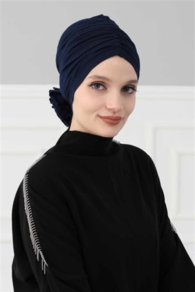 Aishas Design Güllü Penye Bone,B-21 Lacivert