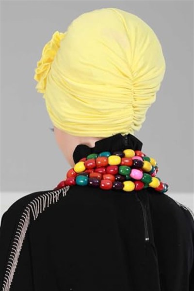 Aishas Design Güllü Penye Bone,B-21 Sarı