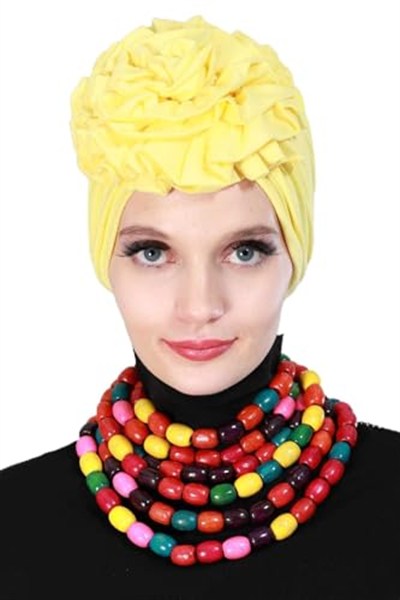 Aishas Design Güllü Penye Bone,B-21 Sarı
