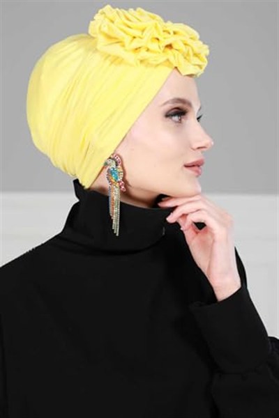 Aishas Design Güllü Penye Bone,B-21 Sarı