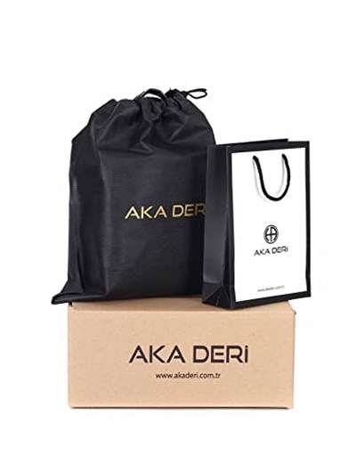 Aka Deri Floter Siyah - Portföy Çantası 366