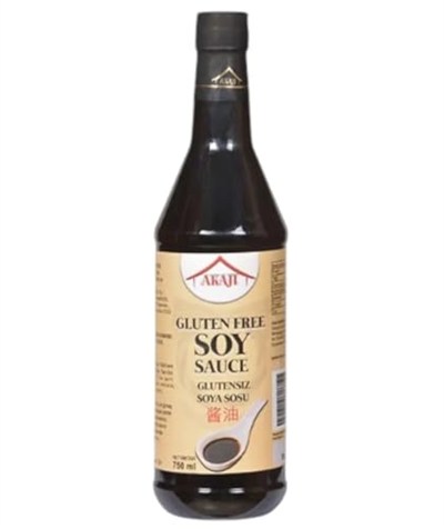 Akaji Glutensiz Soya Sosu 750ml, Glutensiz Soya Sosu, Gluten Free