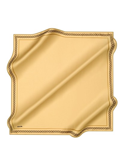 Aker Desenli Eşarp, 90x90, 5003146328, Sarı, kadın