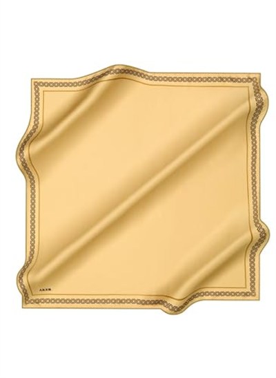 Aker Desenli Eşarp, 90x90, 5003146328, Sarı, kadın