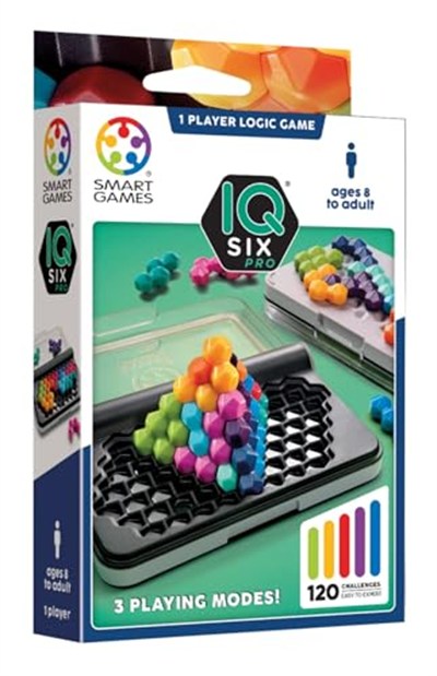 Akıllı Oyunlar - IQ Six Pro, 120 zorluk içeren bulmaca oyunu, 3 oyun modu, 8+ yıl