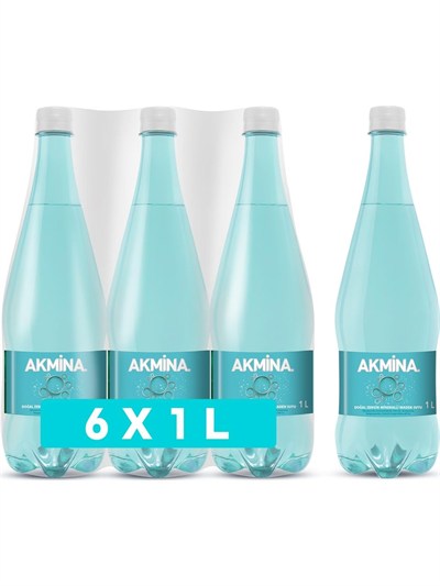 Akmina Doğal Zengin Mineralli Maden Suyu 6x1 L