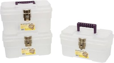akro-mils 09514 CFT 35,6 cm Plastik Sanatsal El İşi Saklama Alet Kutusu, Yarı Şeffaf