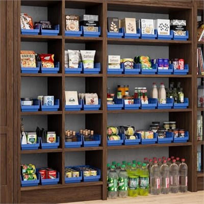 Akro-Mils 30130 12 inç – 6 4-inç Açık plastik çöp kutusu Box Regal kuş yuvası, 12 adet, 30130