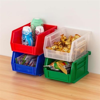 Akro-Mils 30210 12,7 cm 4-inç x 3 inç plastik istiflenebilir asmak için Akro bin, Berry, 24lü paket, 30210