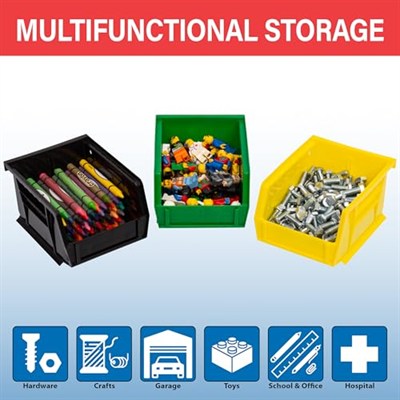 Akro-Mils 30210 12,7 cm 4-inç x 3 inç plastik istiflenebilir asmak için Akro bin, Berry, 24lü paket, 30210