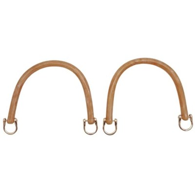 Aksesuar 16 cm Akrilik Sütlü Kahve Renk Tutma Sapı Light Gold Metalli