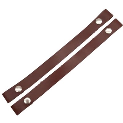Aksesuar 30 cm Gerçek Deri Kızıl Kahve Renk Çıtçıtlı Sap Gümüş Metalli