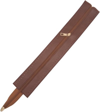 Aksesuar 40 cm Derili Fermuar Taba Renk Light Gold Metalli