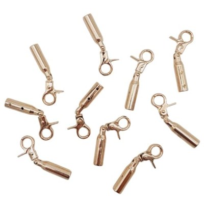 Aksesuar 7 mm Kancalı Kovan Light Gold Renk 10 Adet