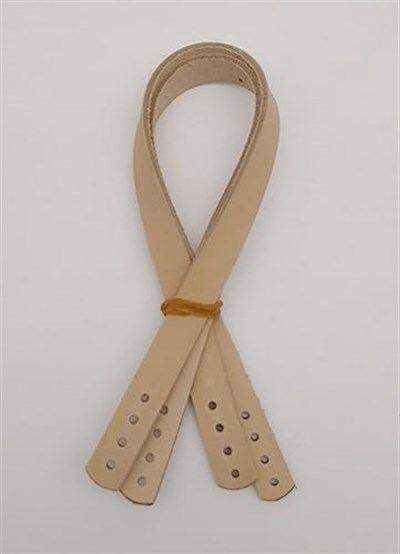 Aksesuar Gerçek Deri 35X1.2 Cm Ham Doğal Renk Sapı