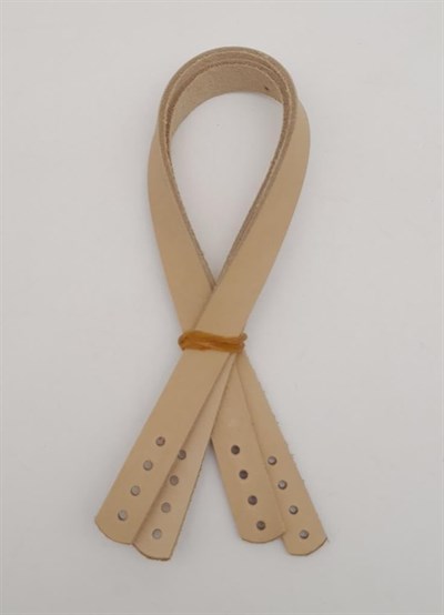 Aksesuar Gerçek Deri 35X1.2 Cm Ham Doğal Renk Sapı