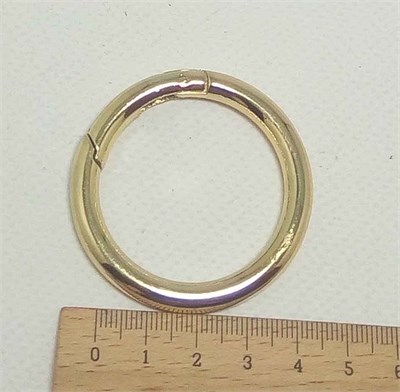 Aksesuar Light Gold Renk 4 Cm Yaylı Halka