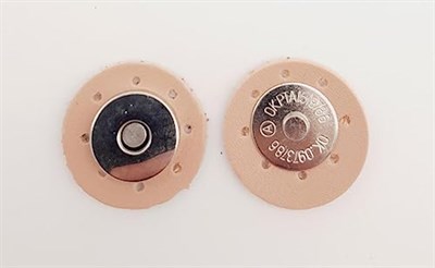 Aksesuar Pudra Suni Derili Mıknatıslı Çıtçıt Gümüş Metalli