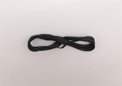 Aksesuar Siyah Mumlu Deri Dikme İpi 1 Metre
