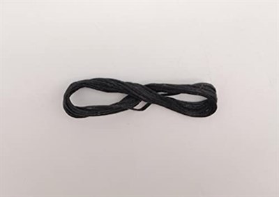 Aksesuar Siyah Mumlu Deri Dikme İpi 1 Metre