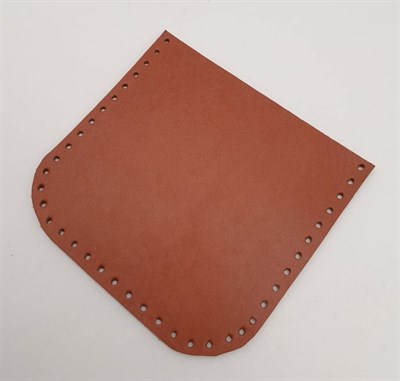 Aksesuar Taba Gerçek Deri 12x12 cm Oval Kenar Cep